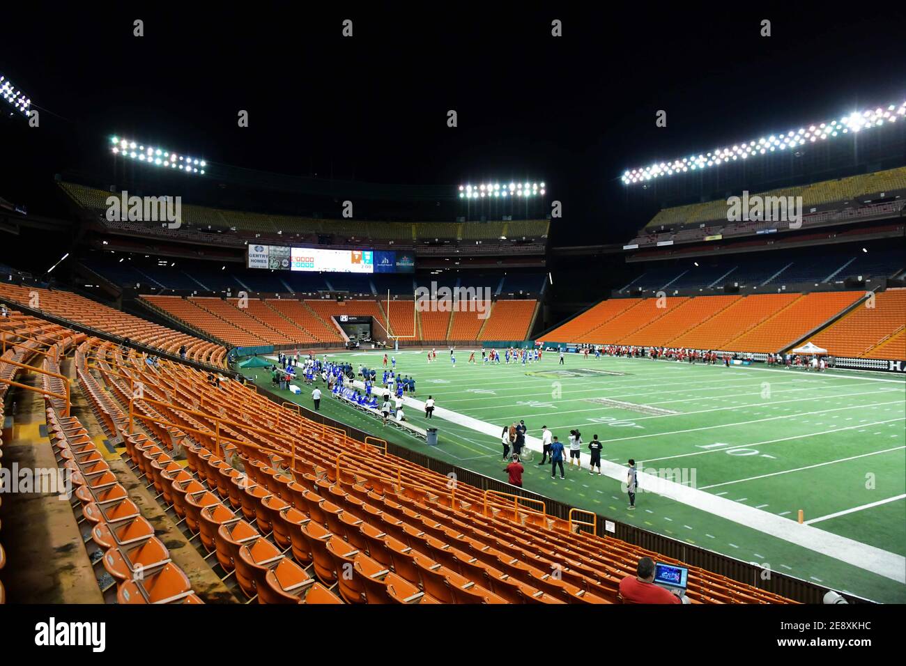 Honolulu, Hawaii, USA. 31st Jan, 2021. Aloha Stadium held it's final