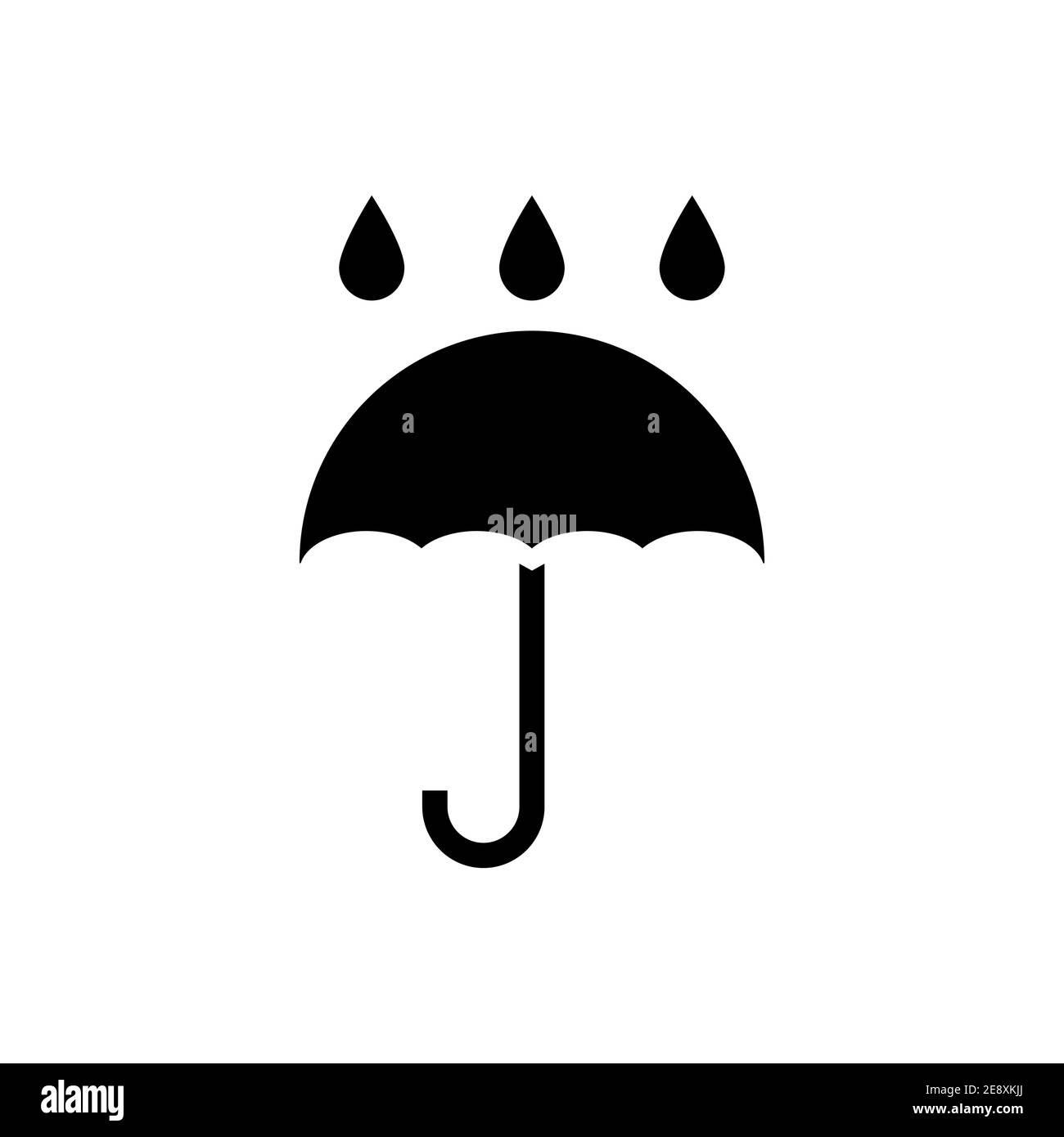 Disciplinary To expose Enrich Umbrella vector icon. Rain protection umbrella water symbol. Rain safety  sign drop icon isolated Stock Vector Image & Art - Alamy