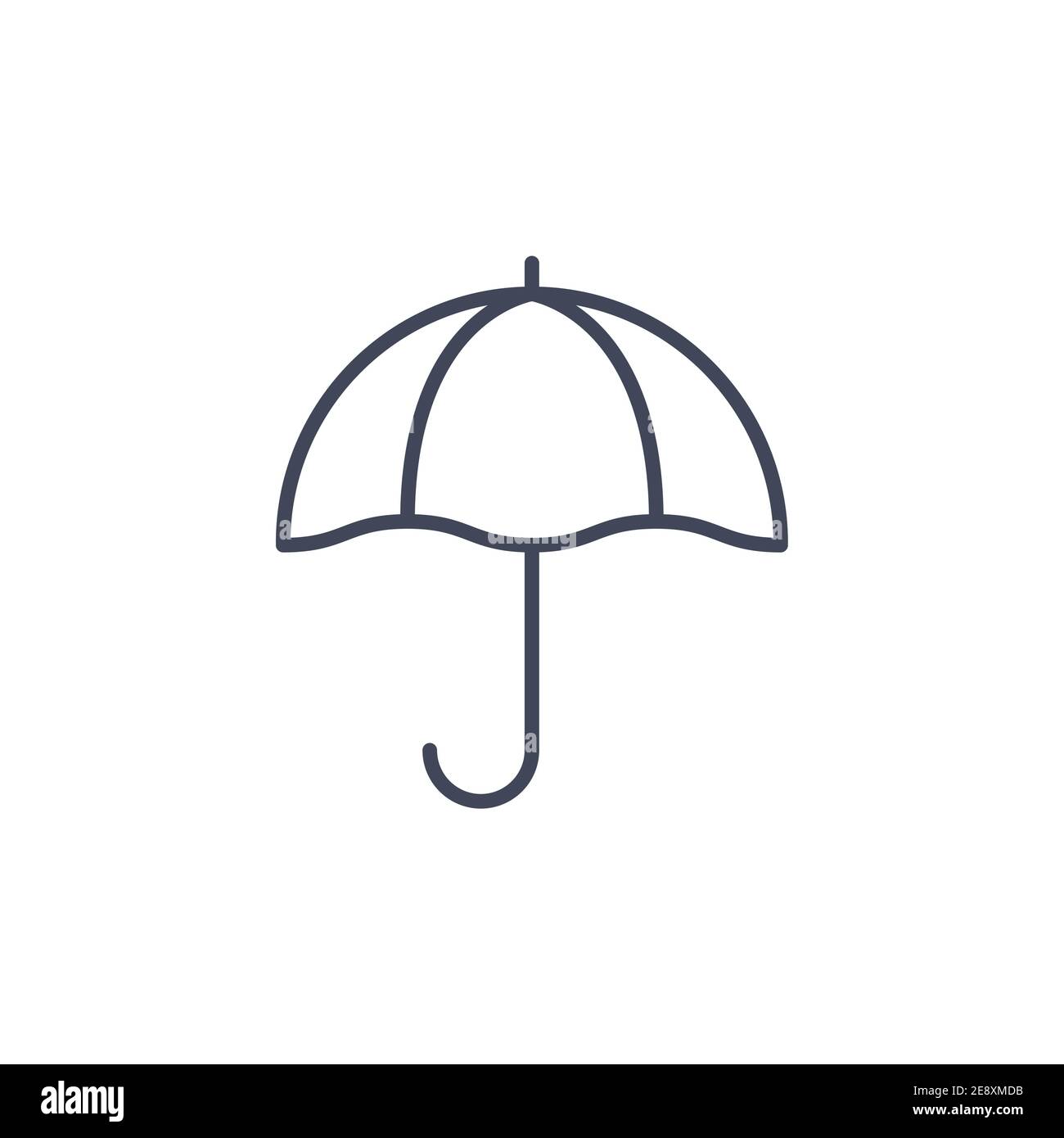 Umbrella line parasol icon. Sun umbrella beach outline vector icon Stock  Vector Image & Art - Alamy
