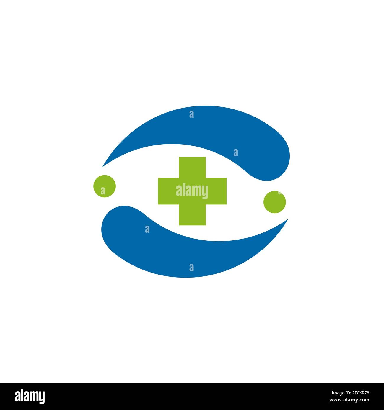 Medical and health care logo design with cross icon vector template ...