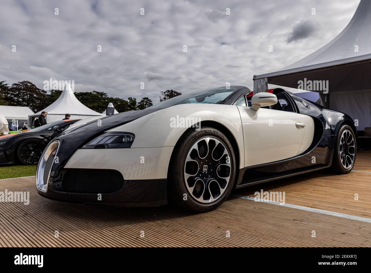 Bugatti Veyron 16.4 Grand Sport on show at the Concours d’Elegance held at Blenheim Palace on the 26 September 2020 Stock Photo