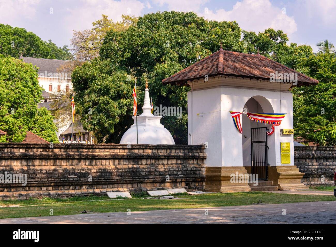 Kandy, Temple of the Tooth, exterior Architecture. Stock Photo
