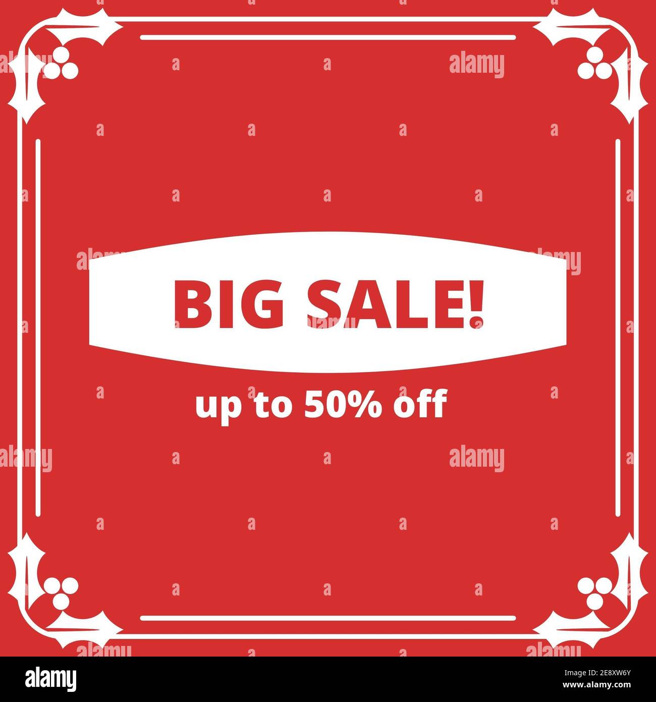 Big Sale banner template design Stock Photo - Alamy