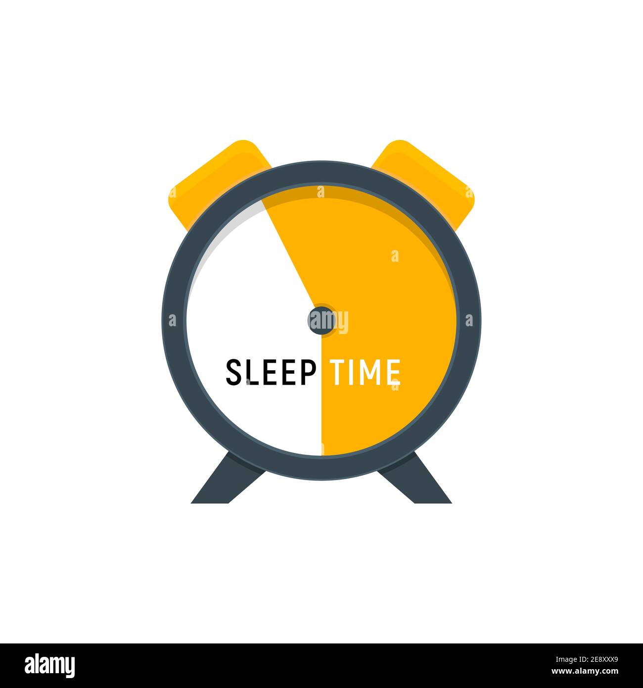 Sleep time clock icon. Countdown future day night time vector icon