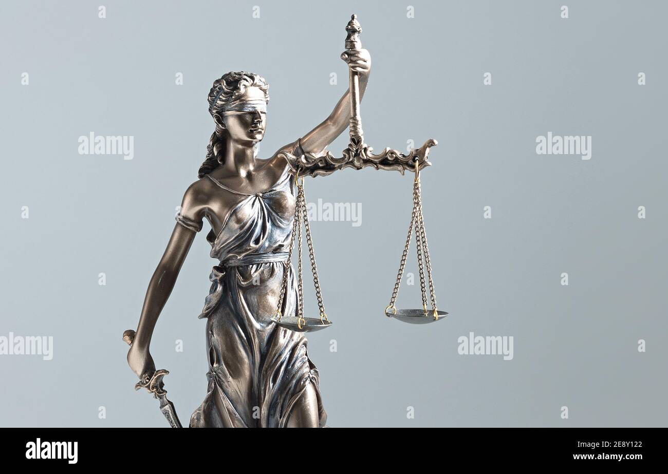 Statue of Justice - lady justice. Law, legal concept Stock Photo