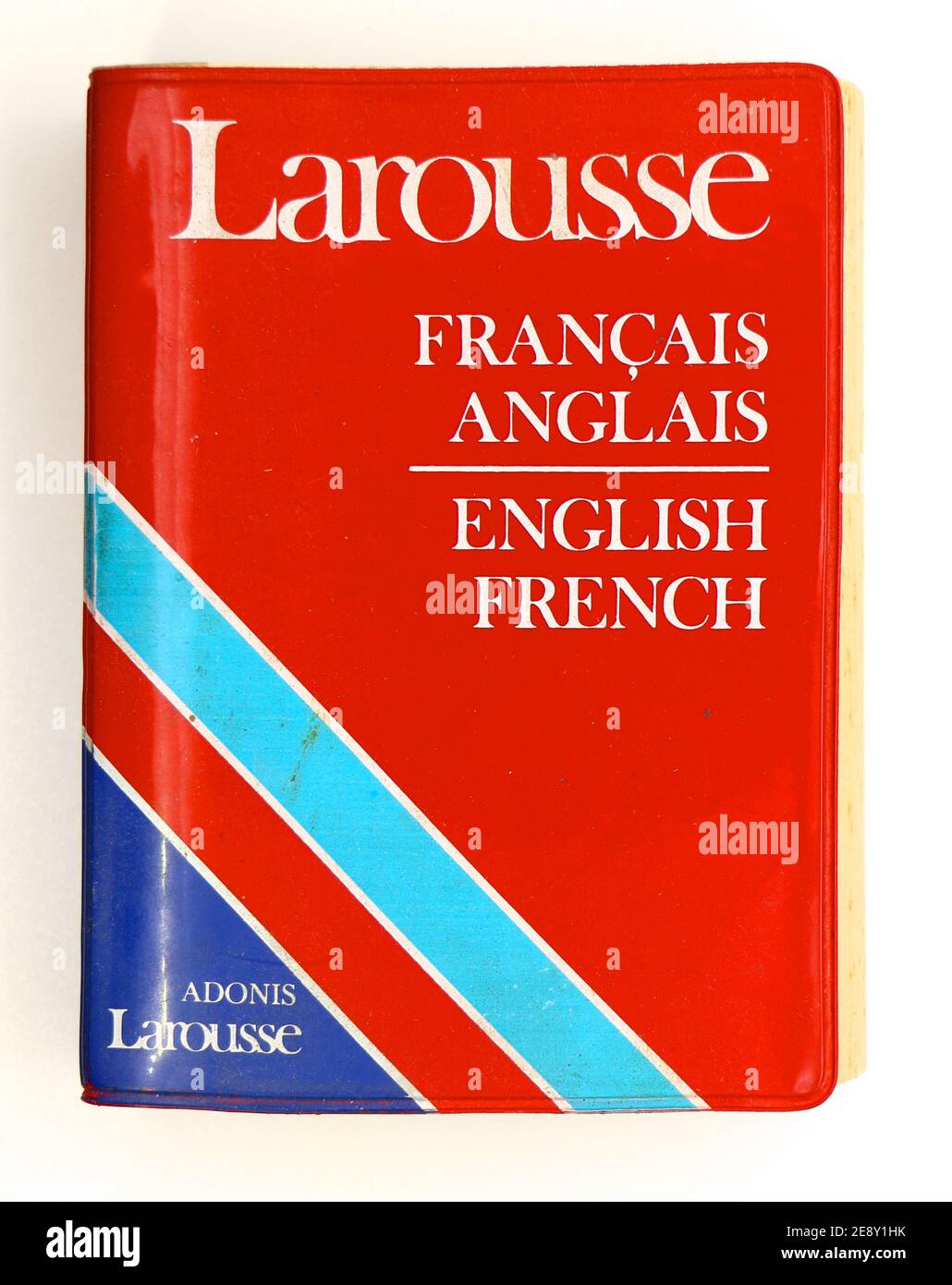 Photo of an Old used Larousee French English dictionary with a red ...