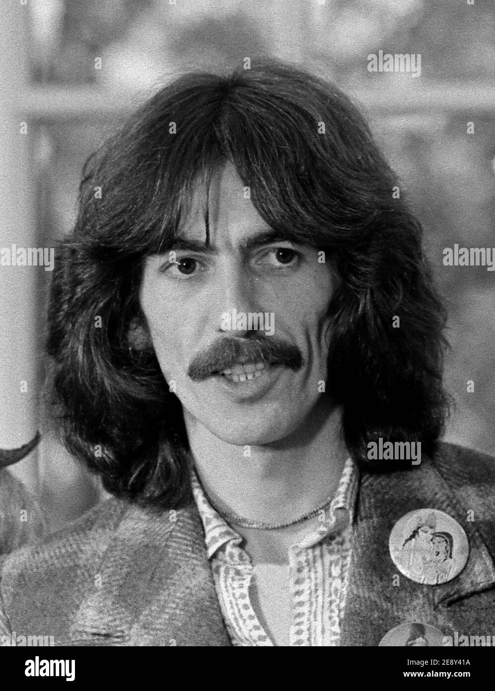 George Harrison at the White House 1974 Stock Photo
