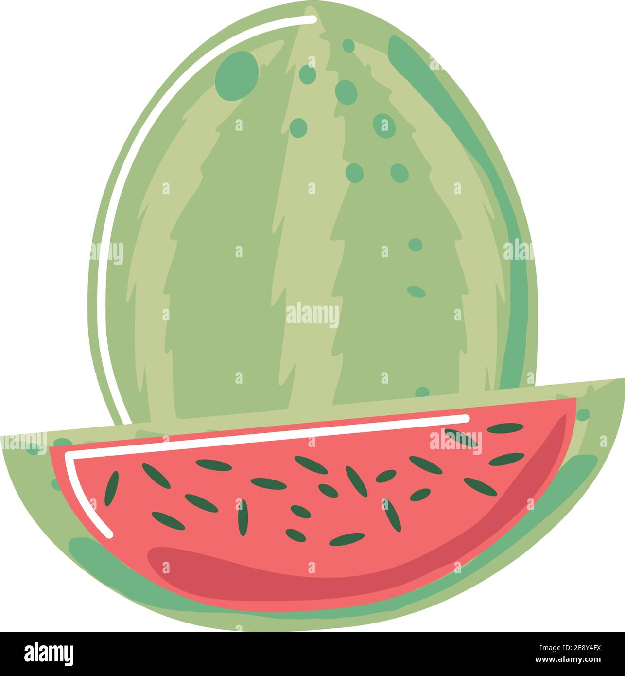 watermelon fresh fruit icon isolated style vector illustration Stock ...