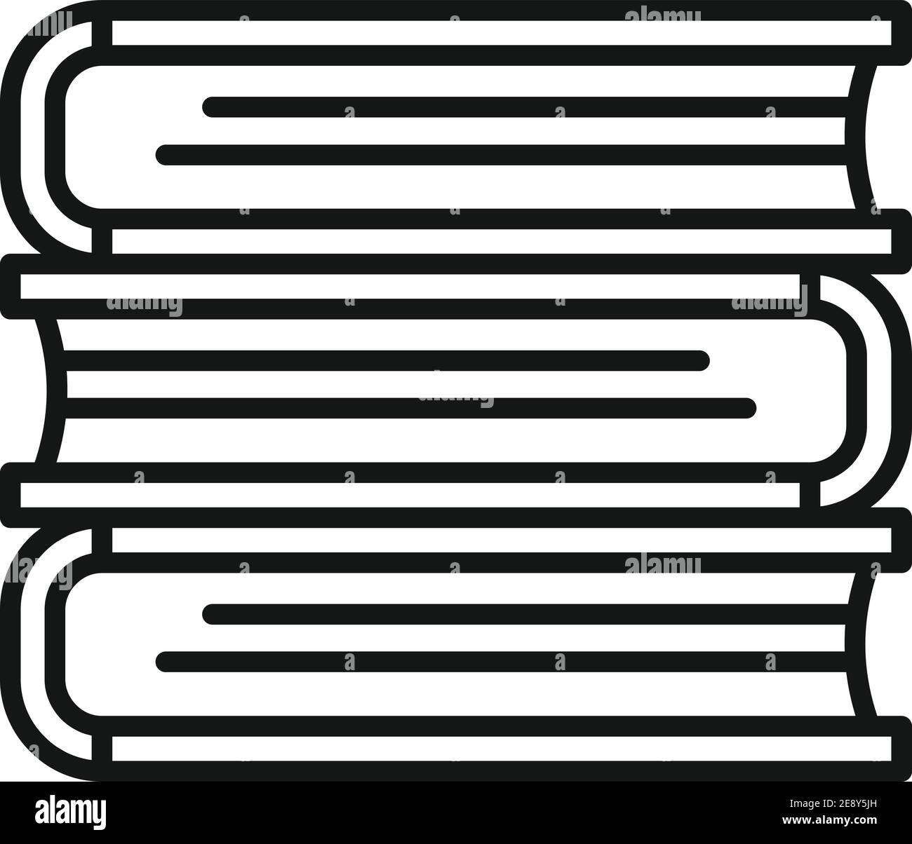 Book stack icon, outline style Stock Vector Image & Art - Alamy