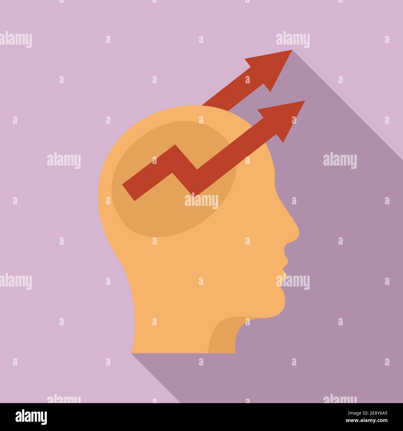 Control mind icon, flat style Stock Vector Image & Art - Alamy