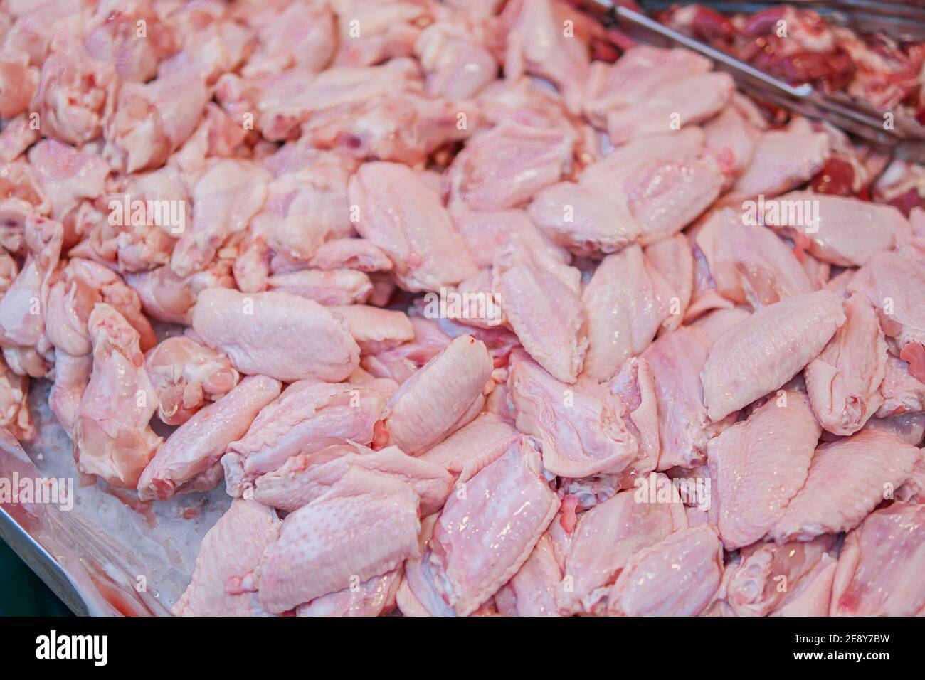 Raw fresh chicken meat and wing Stock Photo Alamy
