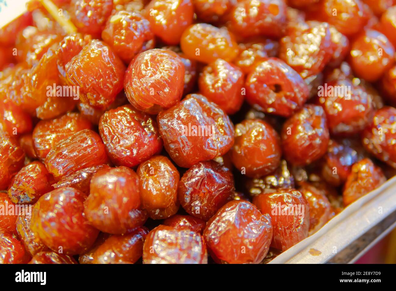 Jujube candied in a beaker Stock Photo Alamy