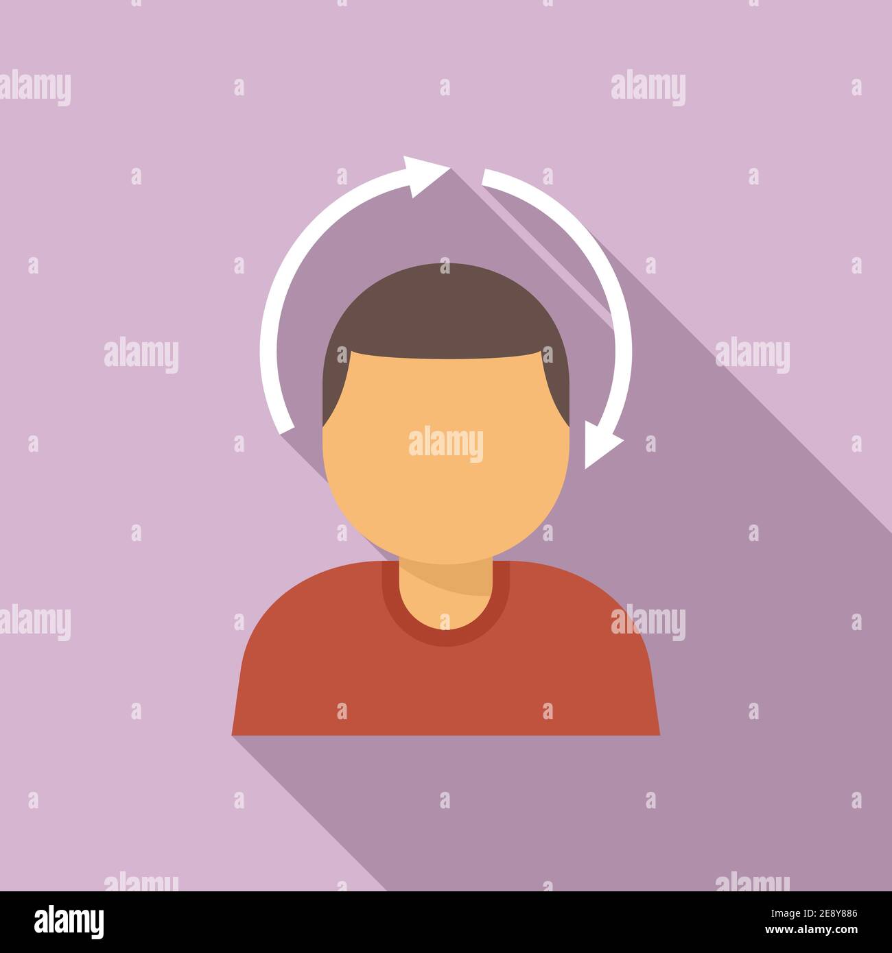 Life skills icon, flat style Stock Vector
