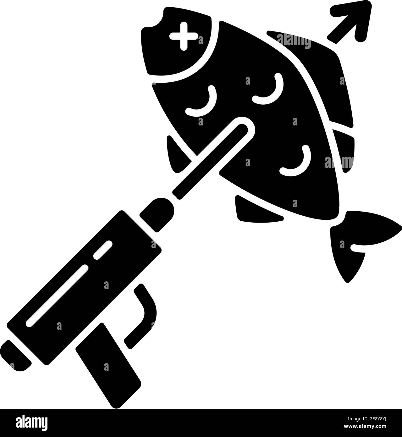 Spearfishing black glyph icon Stock Vector Image & Art - Alamy