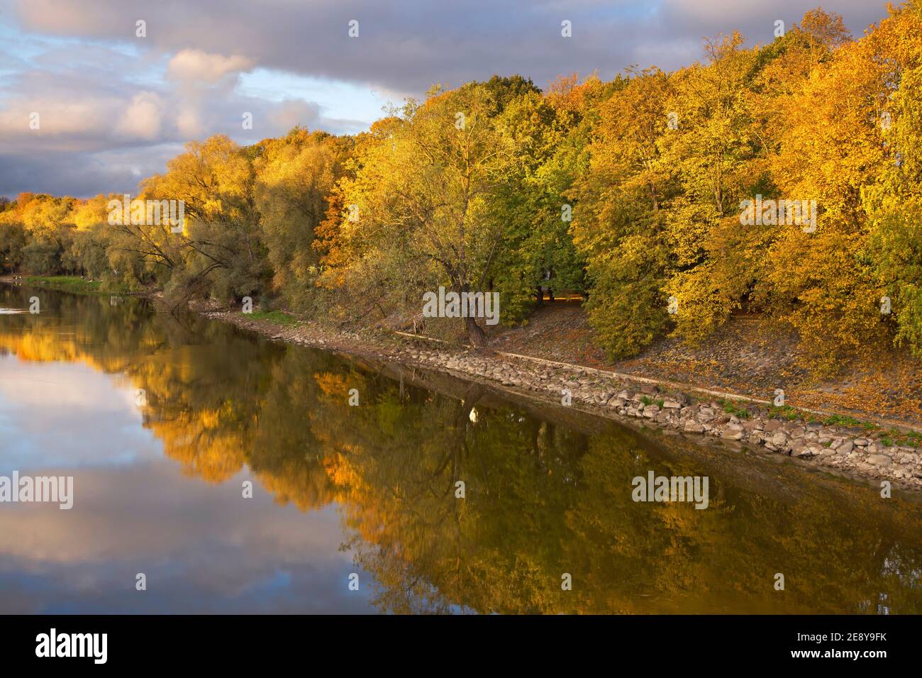 Suur Emajogi river in Tartu. Estonia Stock Photo