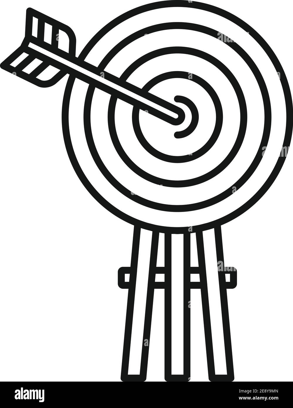 Life skills arch target icon, outline style Stock Vector Image & Art ...