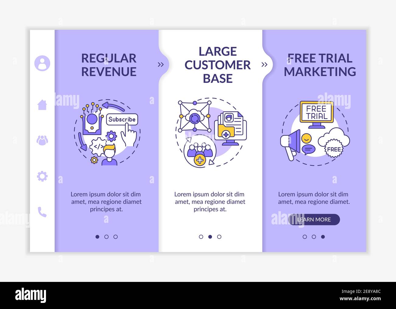 Software as service pluses for developers onboarding vector template Stock Vector