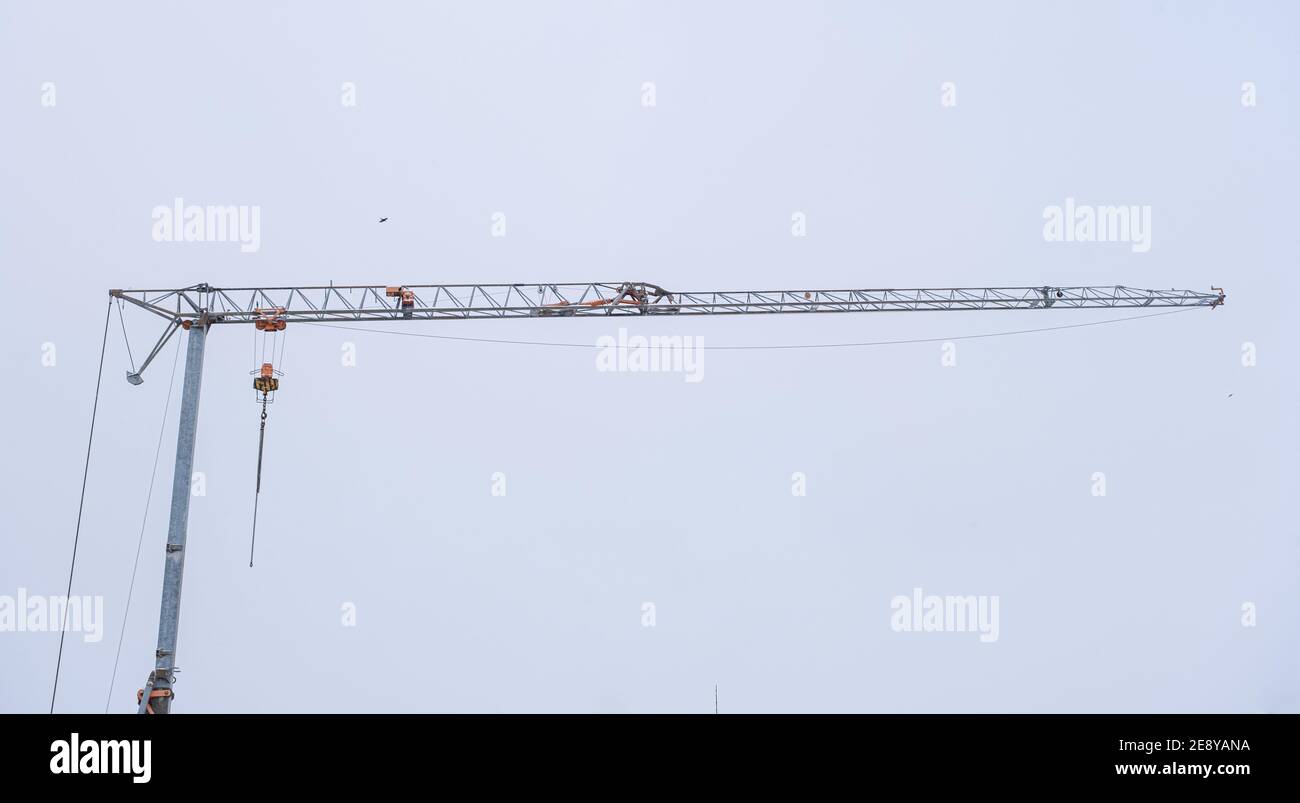 crane against the cloudy sky Stock Photo - Alamy