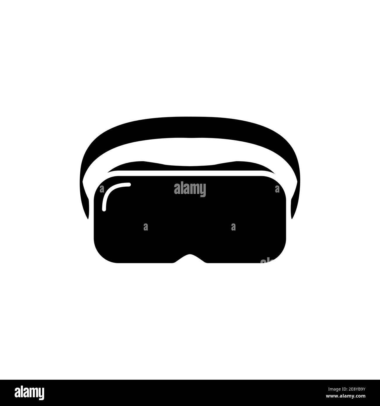 VR glasses vector virtual reality headset icon. Virtual reality helmet