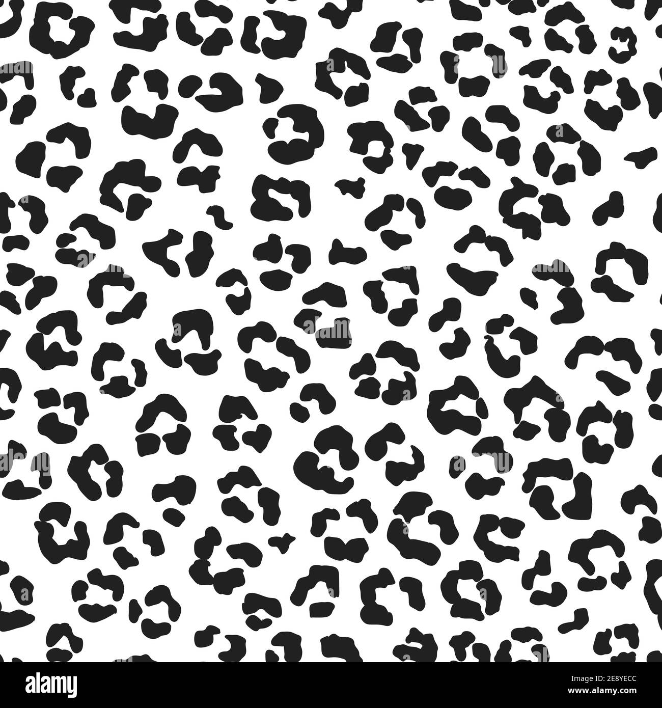 Seamless leopard fur pattern. Fashionable wild leopard print