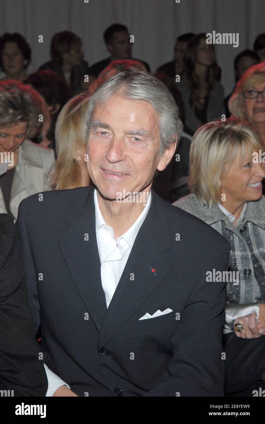 Journalist Jean-Claude Narcy attends the Leonard Spring-Summer 2008  Ready-to-Wear Fashion Show, held at 'Le Carrousel du Louvre' in Paris,  France on October 4, 2007. Photo by  Khayat-Nebinger-Orban-Taamallah/ABACAPRESS.COM Stock Photo - Alamy