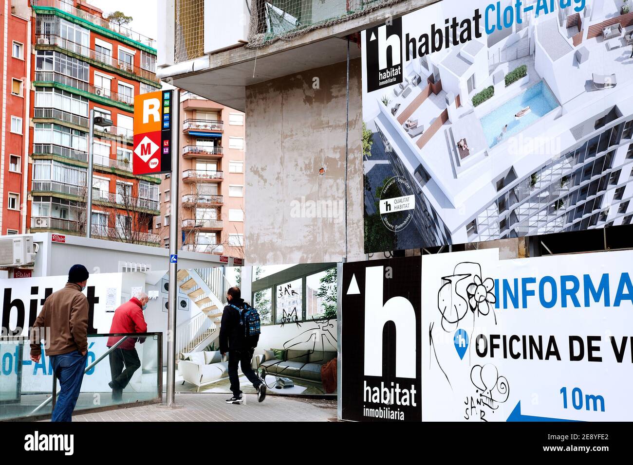 Luxury apartment development, Clot, Barcelona, Spain Stock Photo Alamy