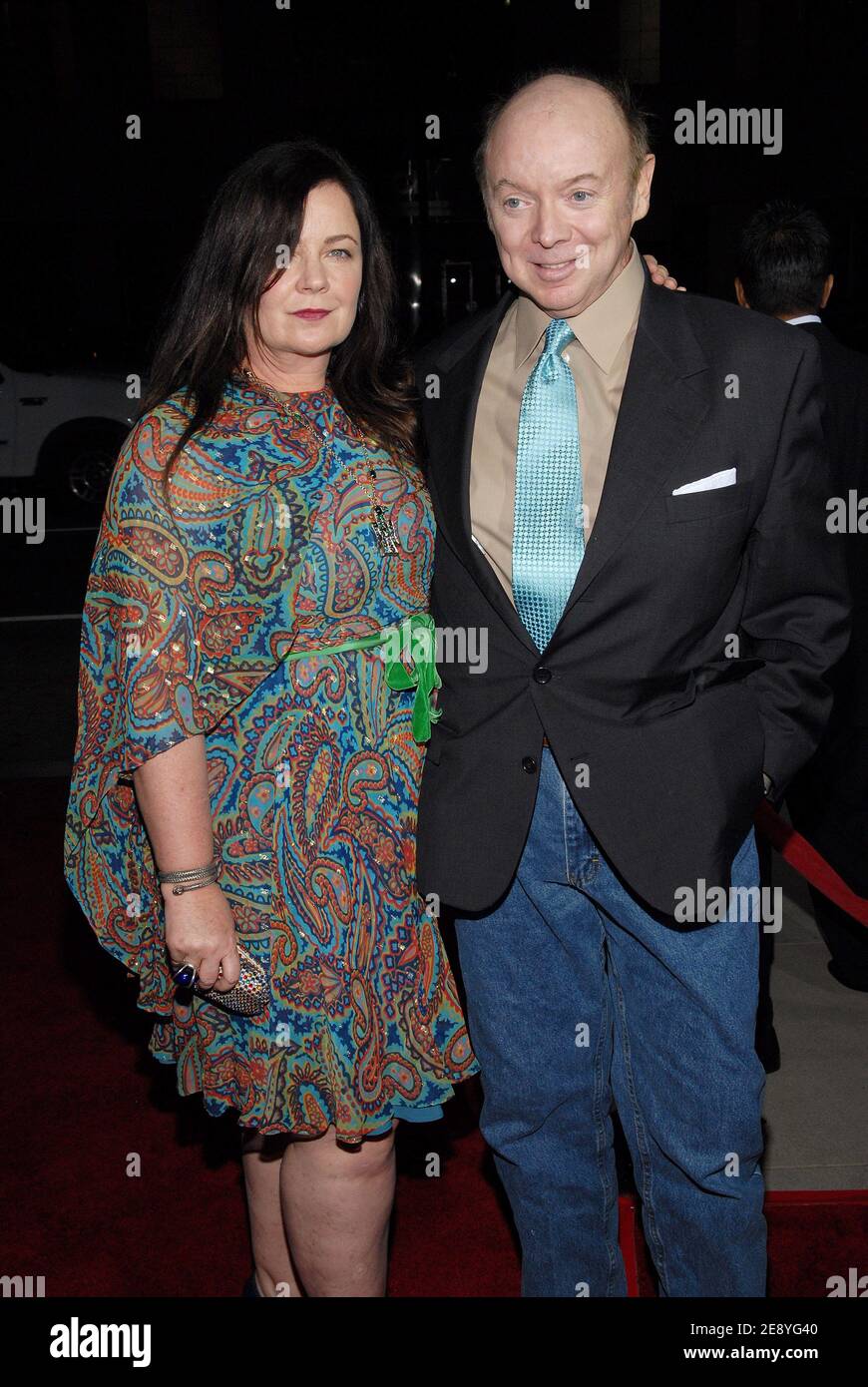 Bud Cort and Jennifer Nicholson attend the premiere of 'The Darjeeling Limited' held at The Academy of Motion Picture Arts and Sciences in Beverly Hills, Los Angeles, CA, USA on October 4, 2007. Photo by Lionel Hahn/ABACAPRESS.COM Stock Photo