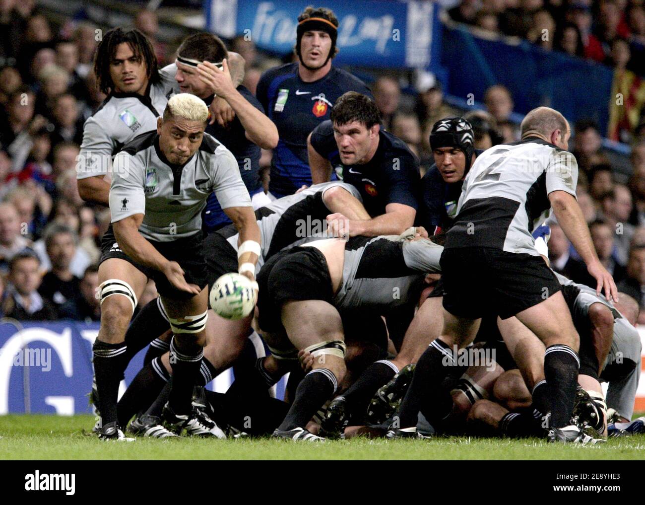 New Zealand's Jerry Collins during the IRB Rugby World Cup 2007