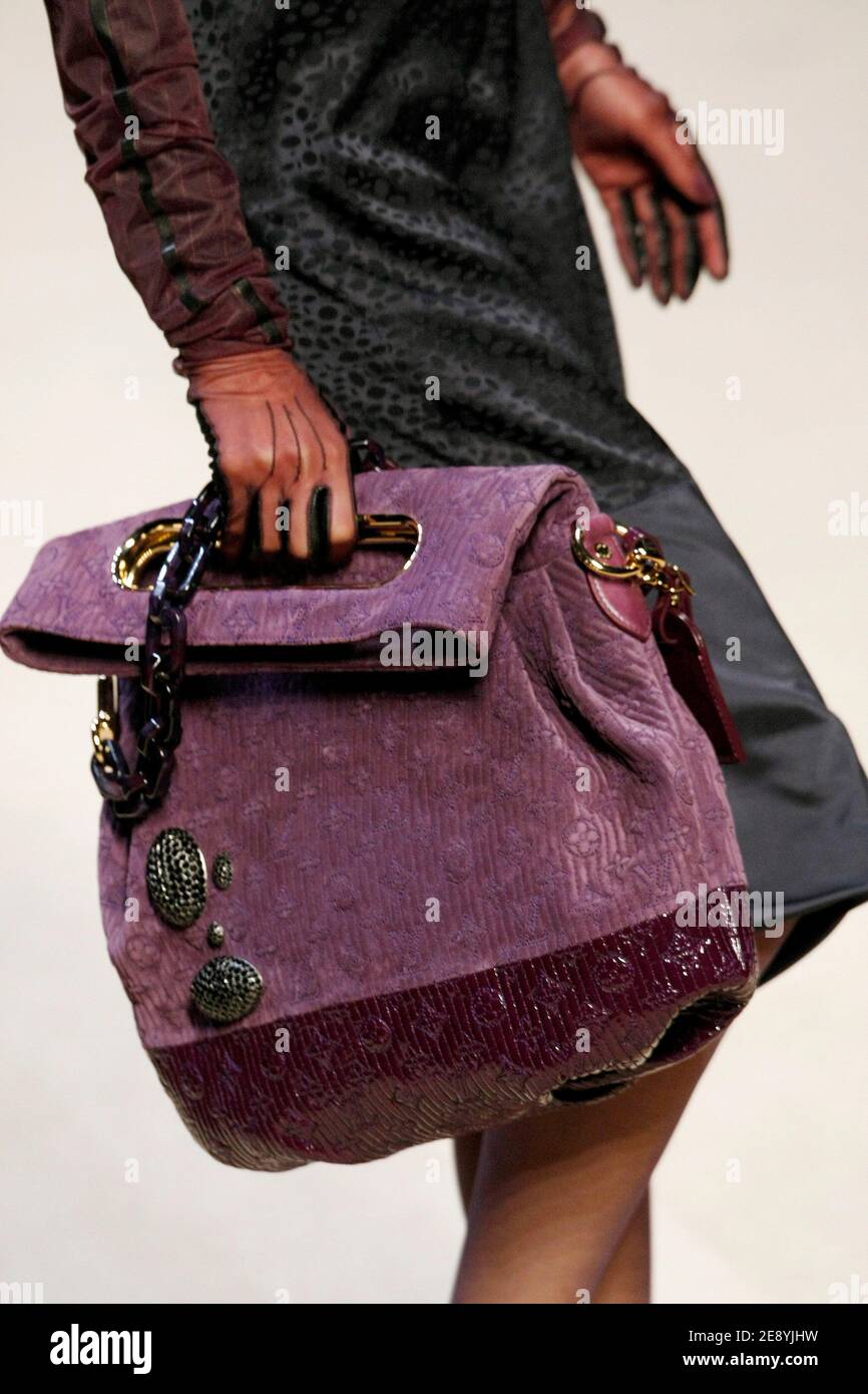 Caroline Sieber attending the Louis Vuitton Ready to Wear Spring / Summer  2012 show during Paris Fashion Week held at the Cour Carree du Louvre on  October 5, 2011 in Paris, France.