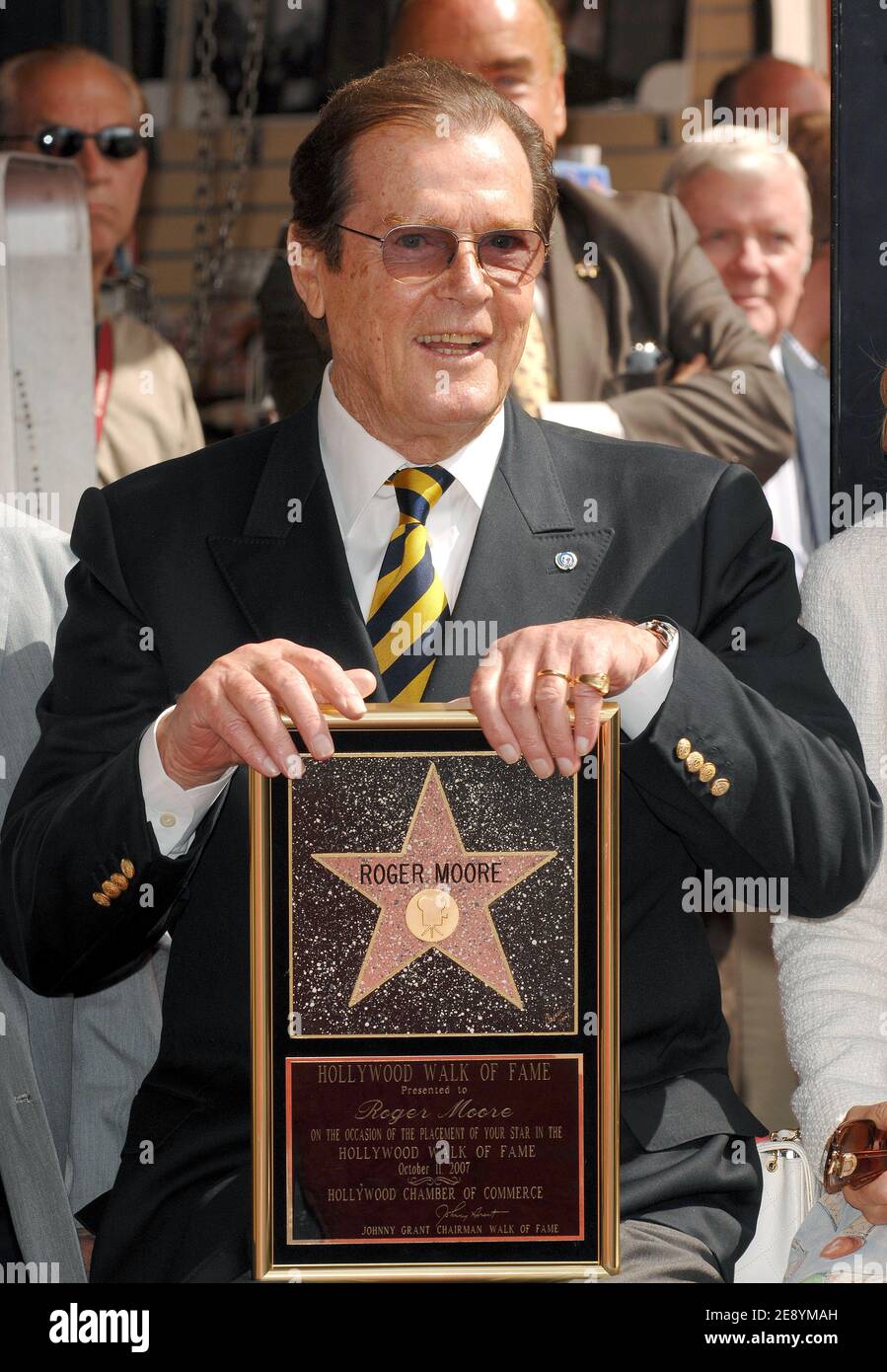 Sir Roger Moore is Honored with the 2.350th Star on The Hollywood Walk