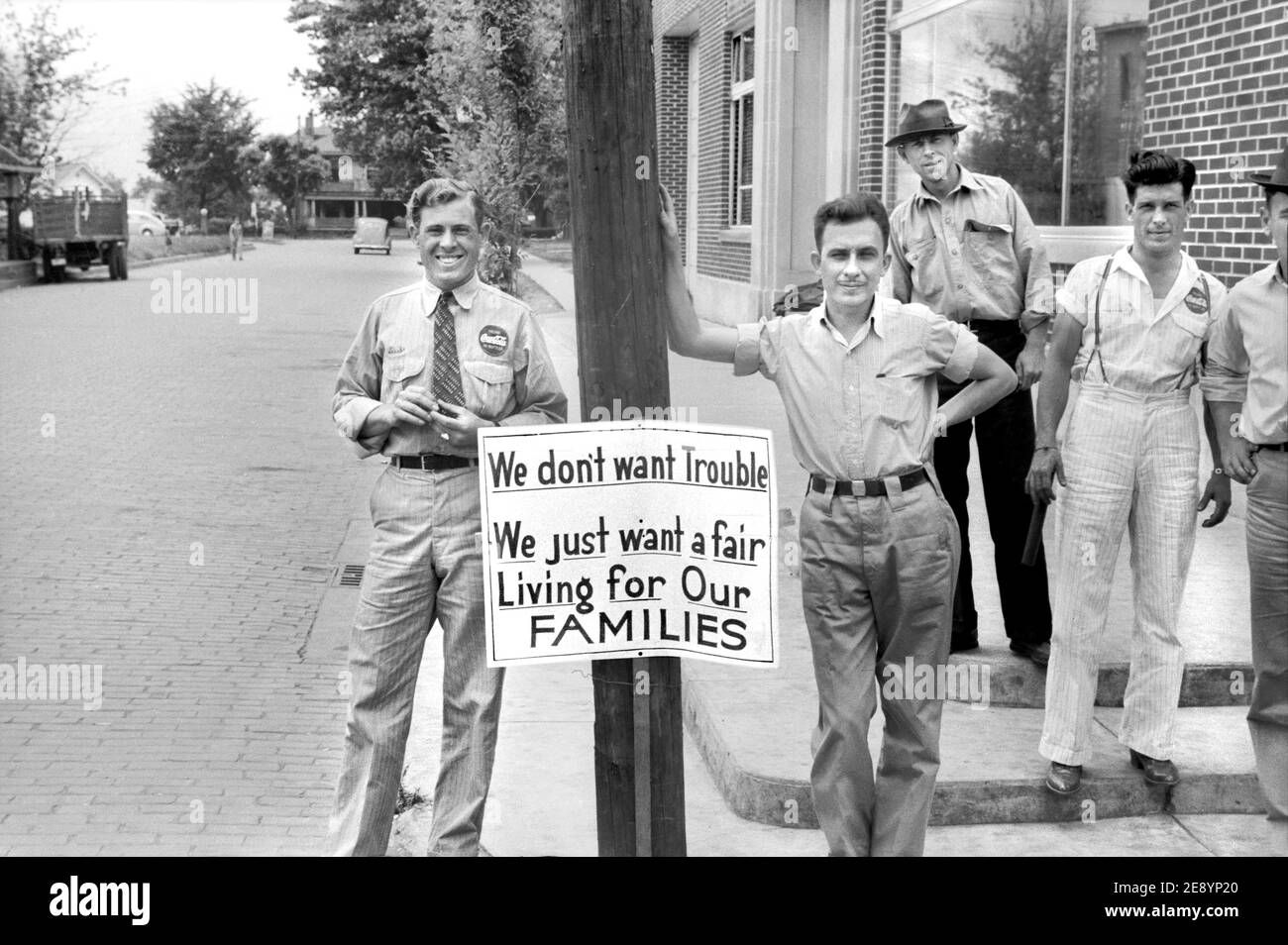 Employees of CocaCola Plant on Strike, Sikeston, Missouri, USA, John