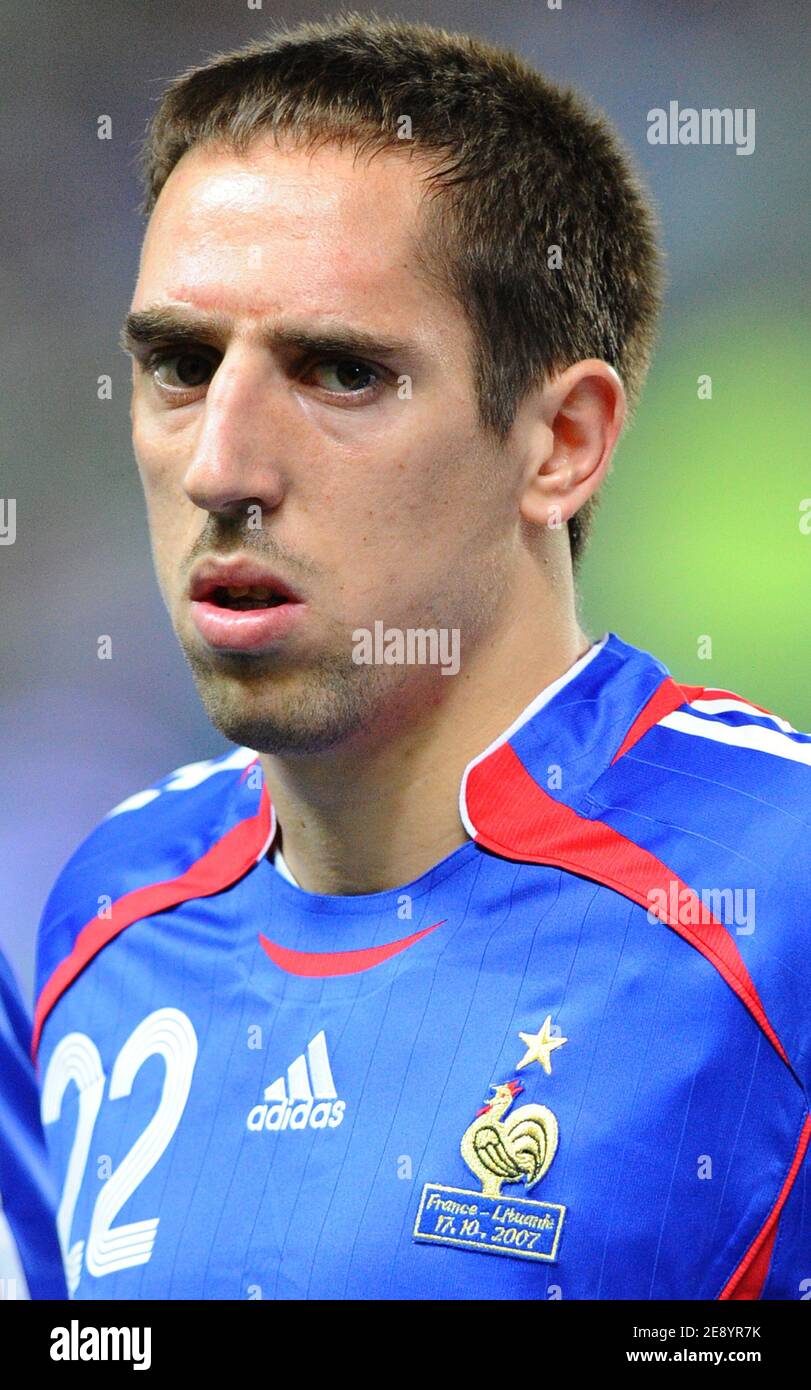 France's Franck Ribery during the Euro 2008 Qualyfing match Group B