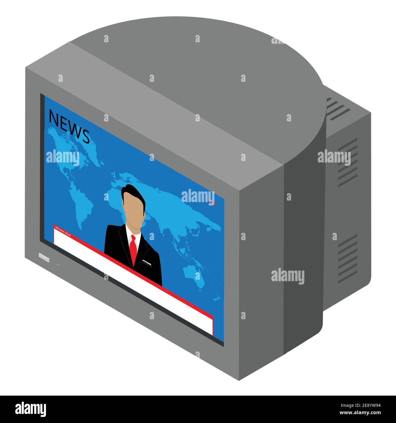 Newsreader Old Stock Vector Images Alamy