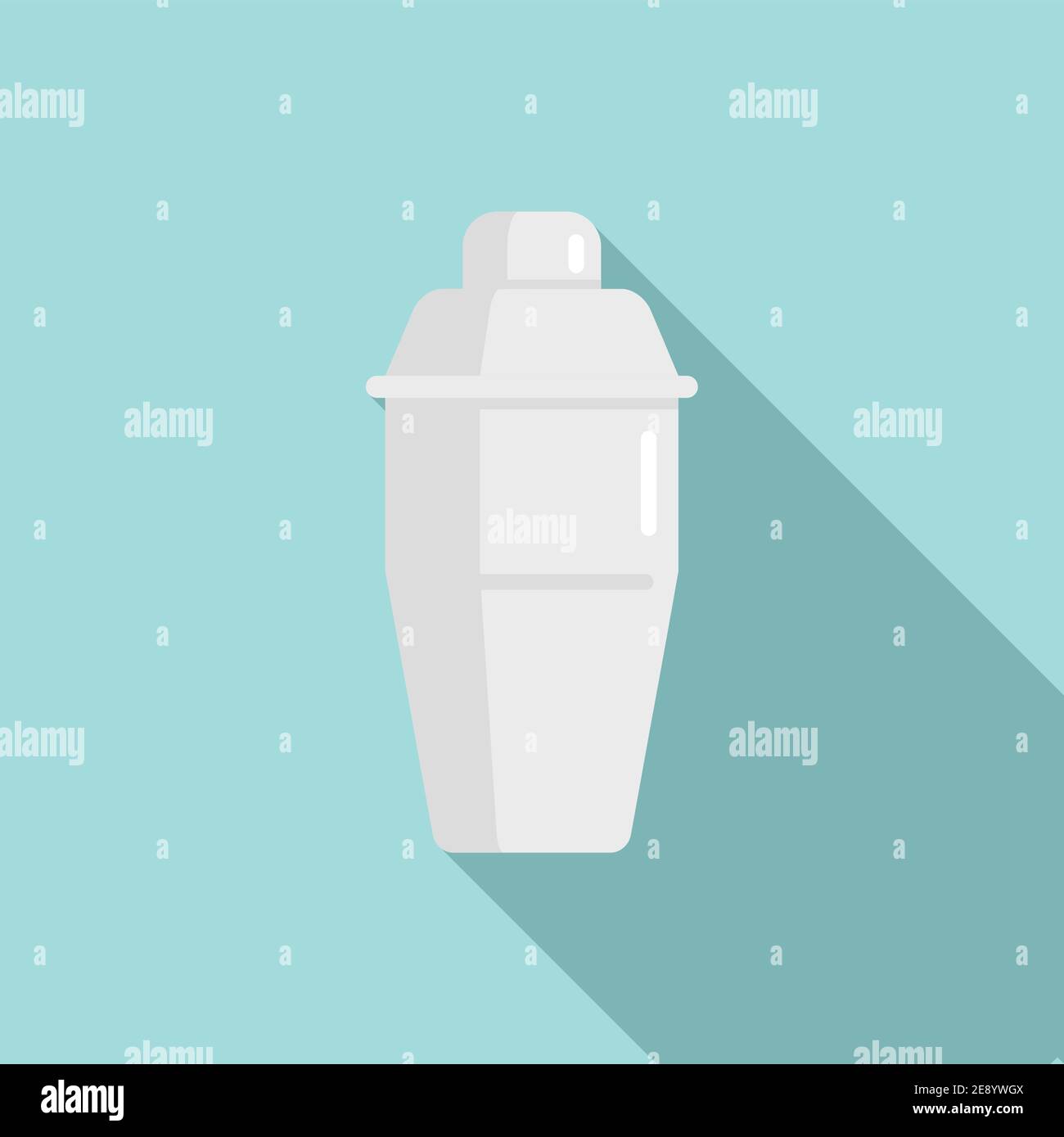 Bartender mixer icon, flat style Stock Vector