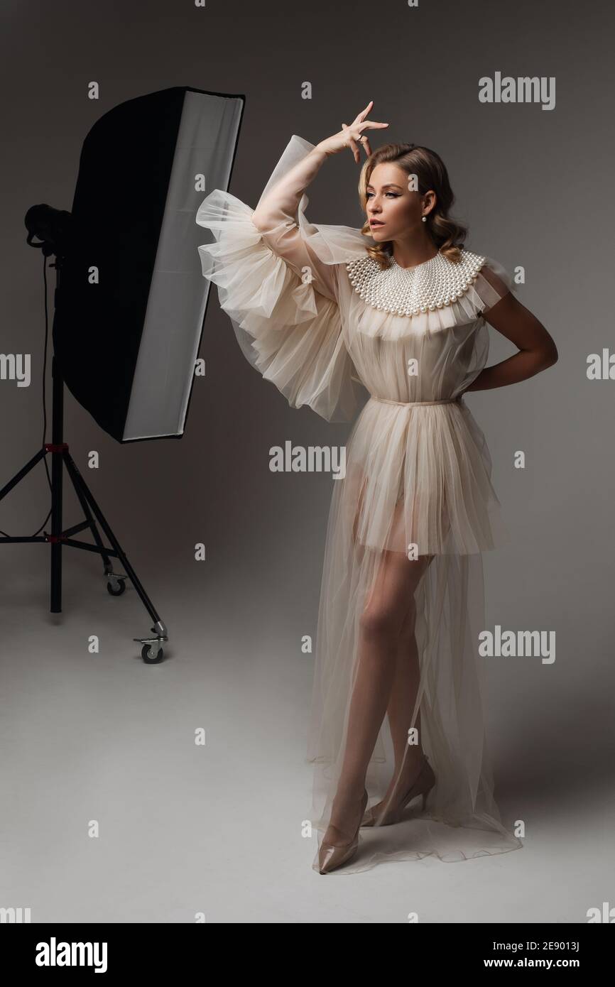 Photo young beautiful lady hi-res stock photography and images - Alamy