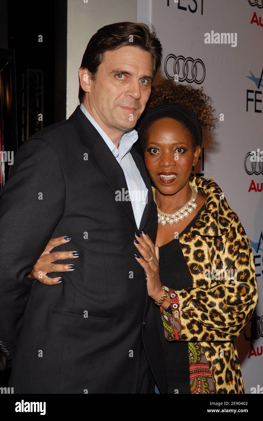Roderick Spencer and Alfre Woodard attend the screening of 'Love