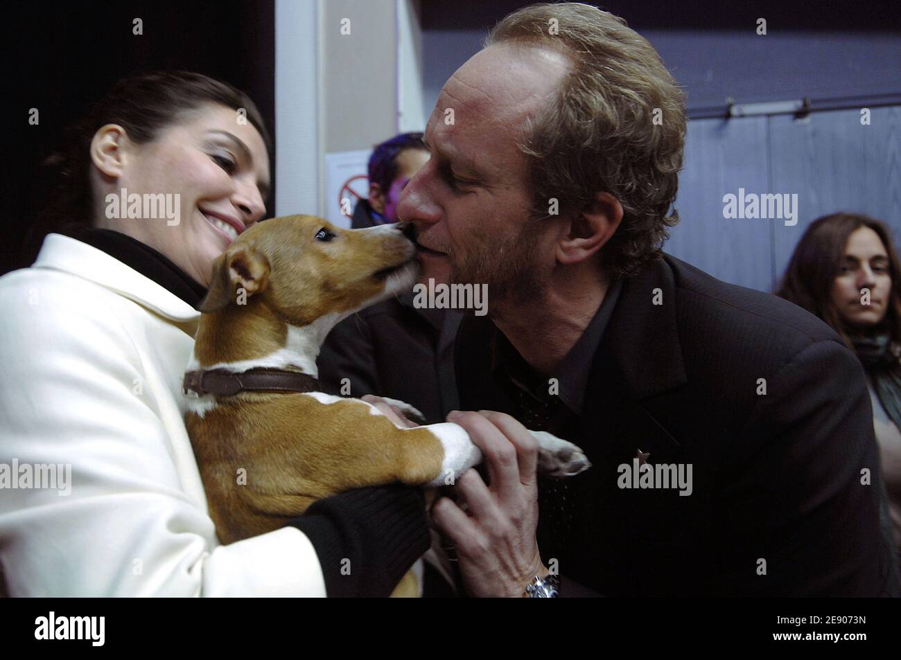 Belgian actor Benoit Poelvoorde and Daphne Roulier attend the closing ...