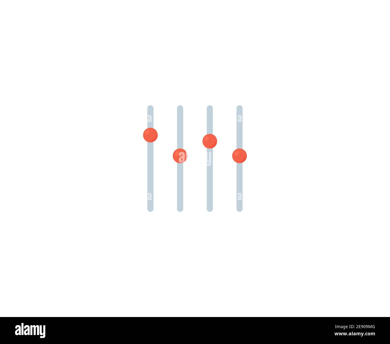 Sound mixer icon slider channel Royalty Free Vector Image