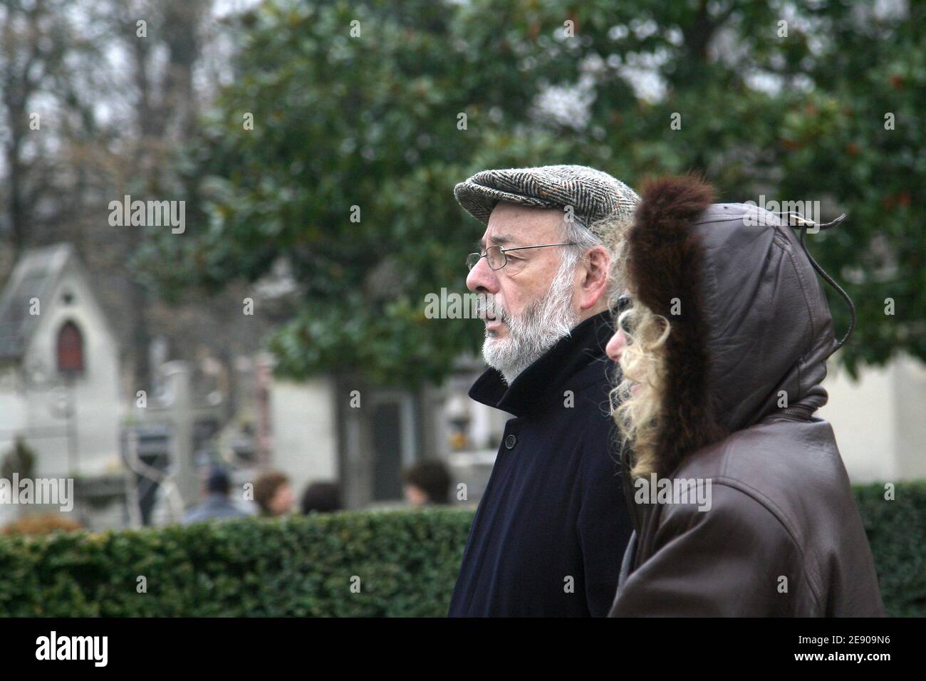 Bertrand Blier attends the funeral of director Pierre Granier-Deferre held at the Pere Lachaise cemetery in Paris, France on November 23, 2007. Photo by Mousse-Khayat/ABACAPRESS.COM Stock Photo