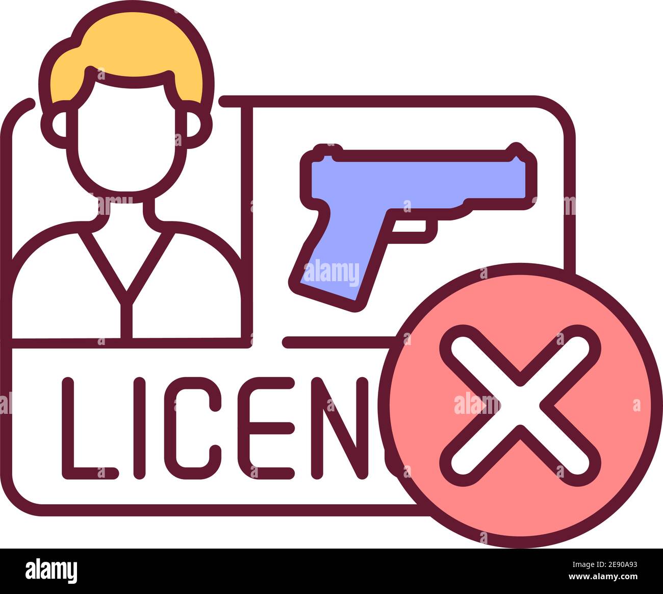 Firearm licence Stock Vector Images Alamy