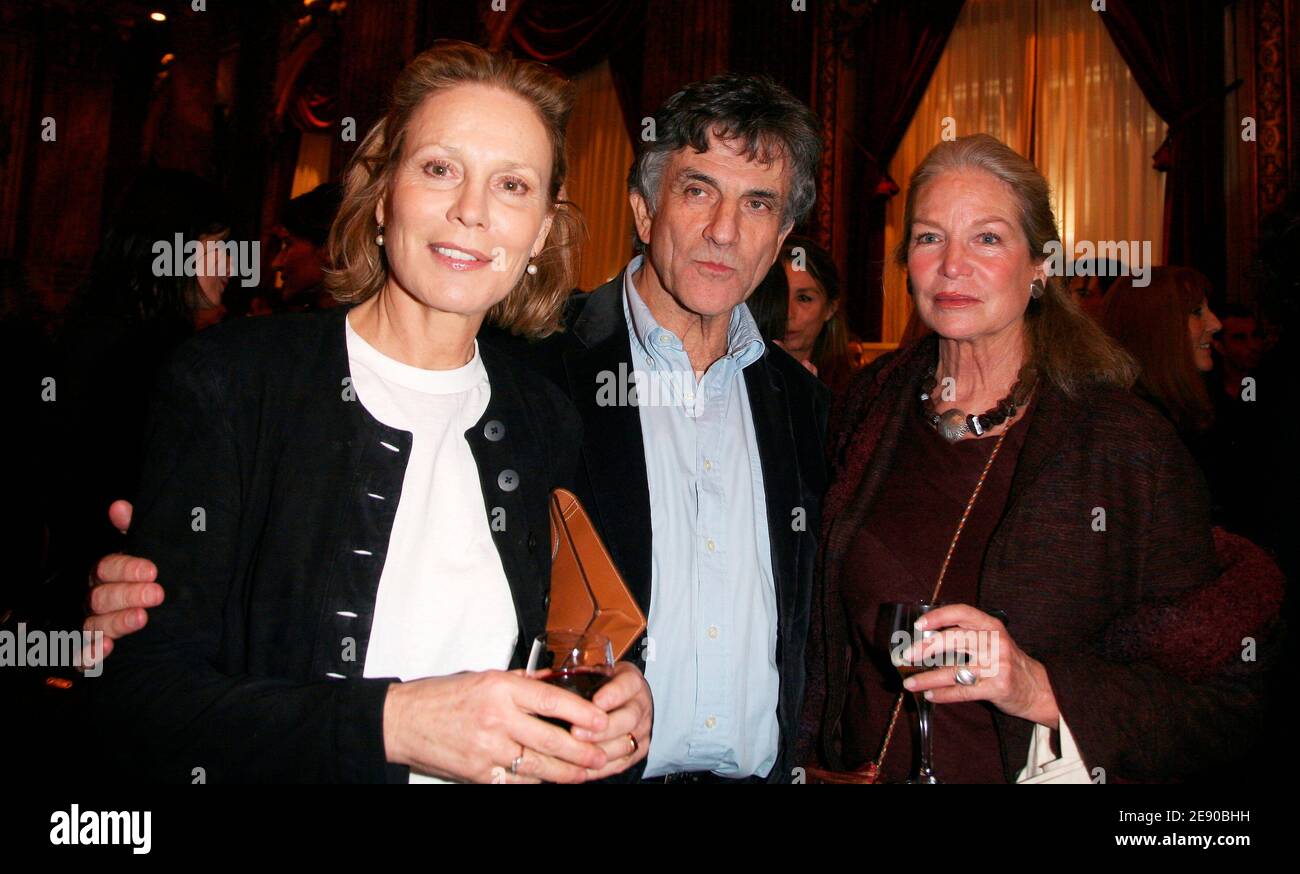 Marthe Keller, Alexandra Stewart and a friend attend the launching party of Sebastien Copeland's new book 'Antartica' held at the Westin Hotel in Paris, France on November 27, 2007. Photo by Denis Guignebourg/ABACAPRESS.COM Stock Photo