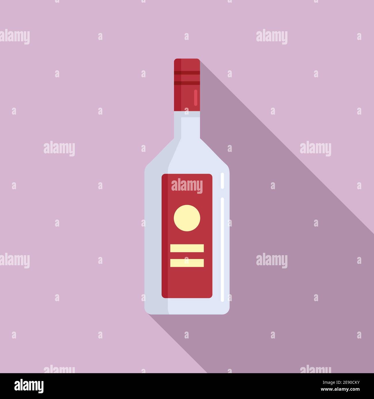 Drink vodka bottle icon, flat style Stock Vector Image & Art Alamy