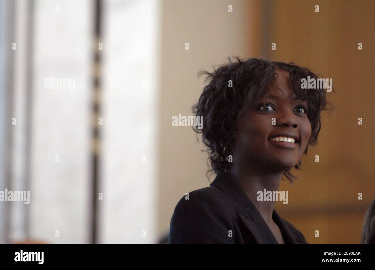 Rama Yade attends a commercial agreement signing ceremony in Algiers, Algeria on December 4, 2007. Photo by Christophe Guibbaud/ABACAPRESS.COM Stock Photo