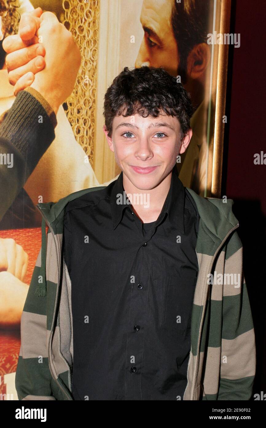 EXCLUSIVE - Cast member Jules-Angelo Bigarnet attends the premiere of  'Comme Ton Pere' held at the