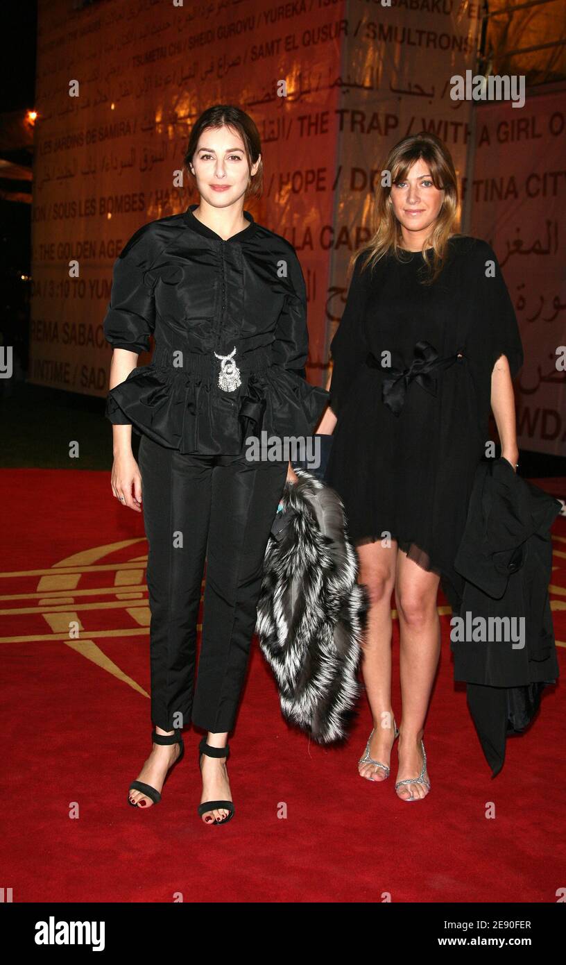 Actress Amira Casar and Writer Amanda Sthers arrive at the opening