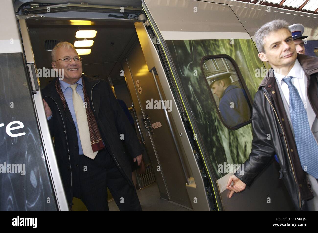 Peter Balazs arrives at the opening of TGV Highspeed Train in Strasbourg,  France on December 7, 2007, from Paris to Hauptbahnhof Main Station, Munich.  The TGV highspeed train connection Paris - Strasbourg -