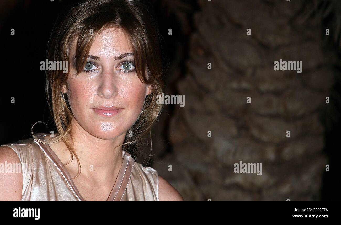 Amanda Sthers poses at the Christian Dior Party during the 7th
