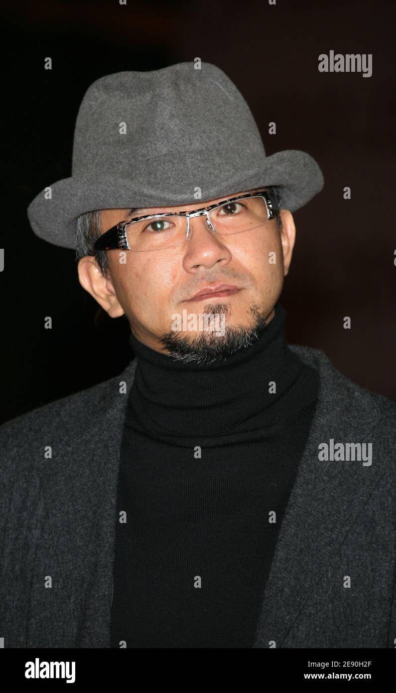 Actor Shinji Aoyama poses during the 7th Marrakech International Film Festival in Morocco on December 10, 2007. Photo by Denis Guignebourg/ABACAPRESS.COM Stock Photo