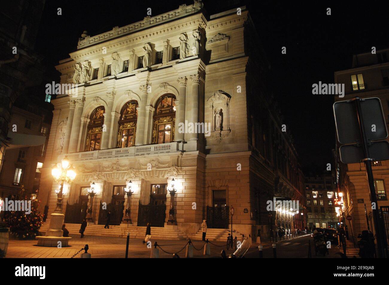 Various views of the Opera Comique on its reopening night after ...