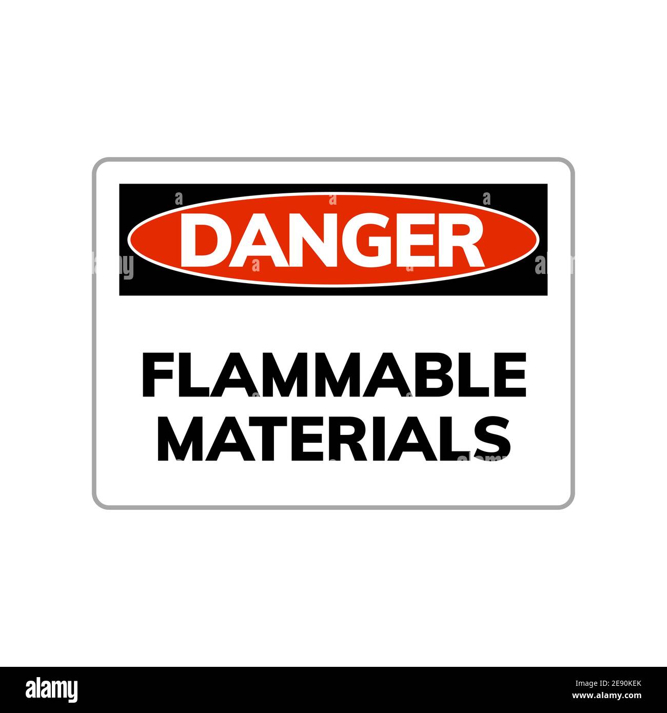 Higly flammable vector sign caution hazard icon. Inflammable fire